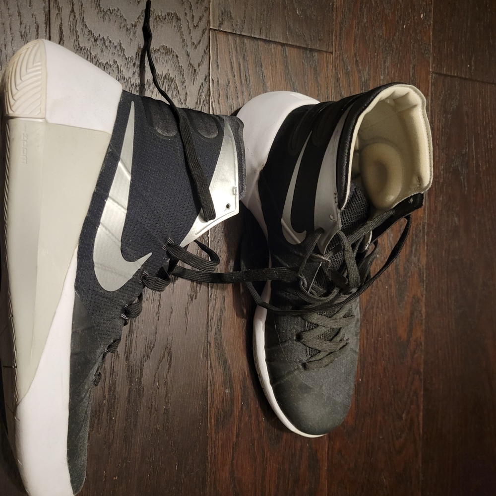 Nike Black and White High-Top Sneakers